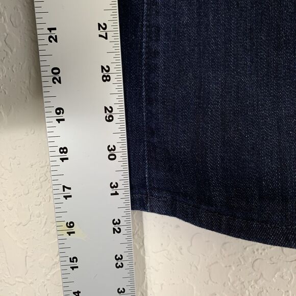 Lucky Brand Jeans Women 4/27 Dark Blue Denim Flare Mid Rise Sweet Stretch Preppy - Picture 7 of 11